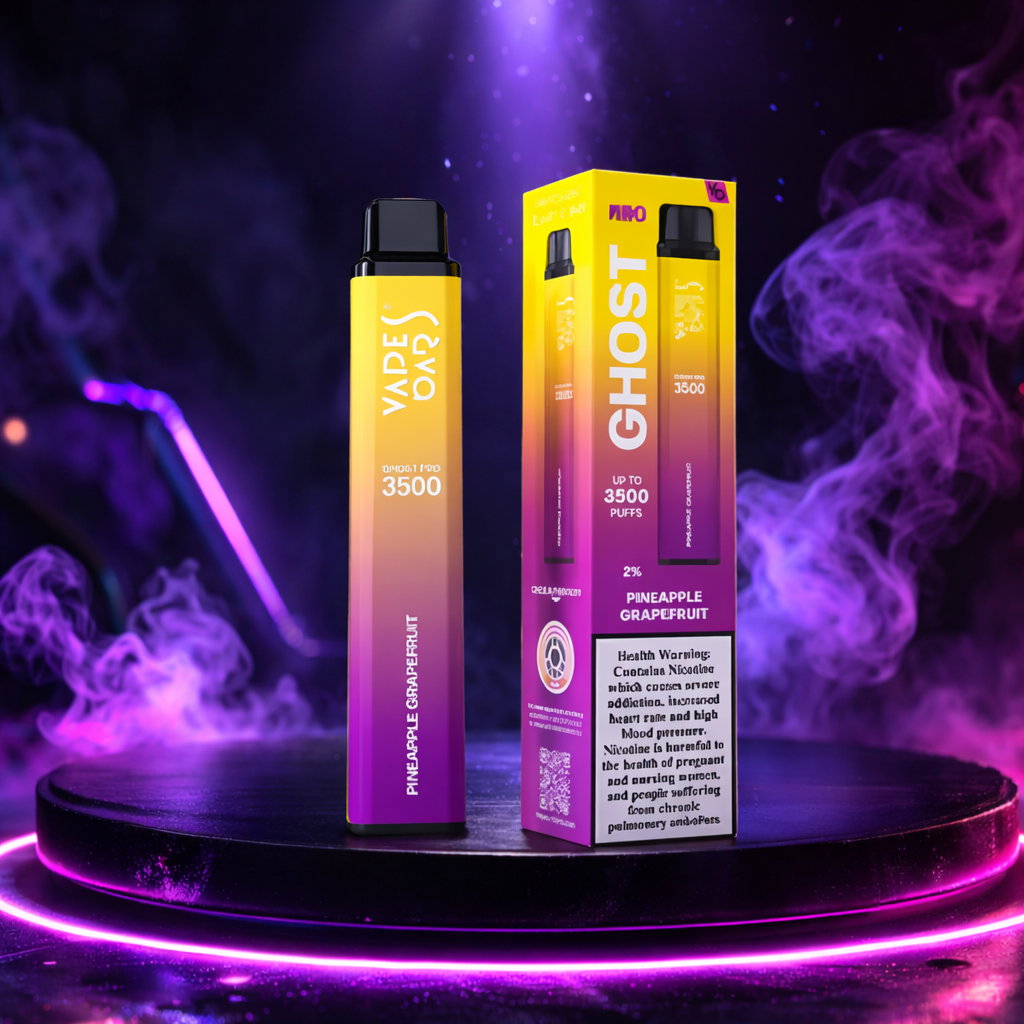Ghost Pro 3,5K - Vaper con nicotina desechable 3500 puff sabor Pineapple Grapefruit