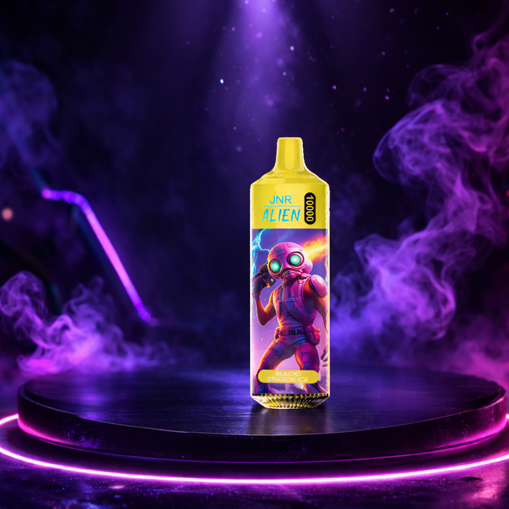 JNR Alien 10K - Vaper con nicotina 10000 caladas puff Black Dragon Ice