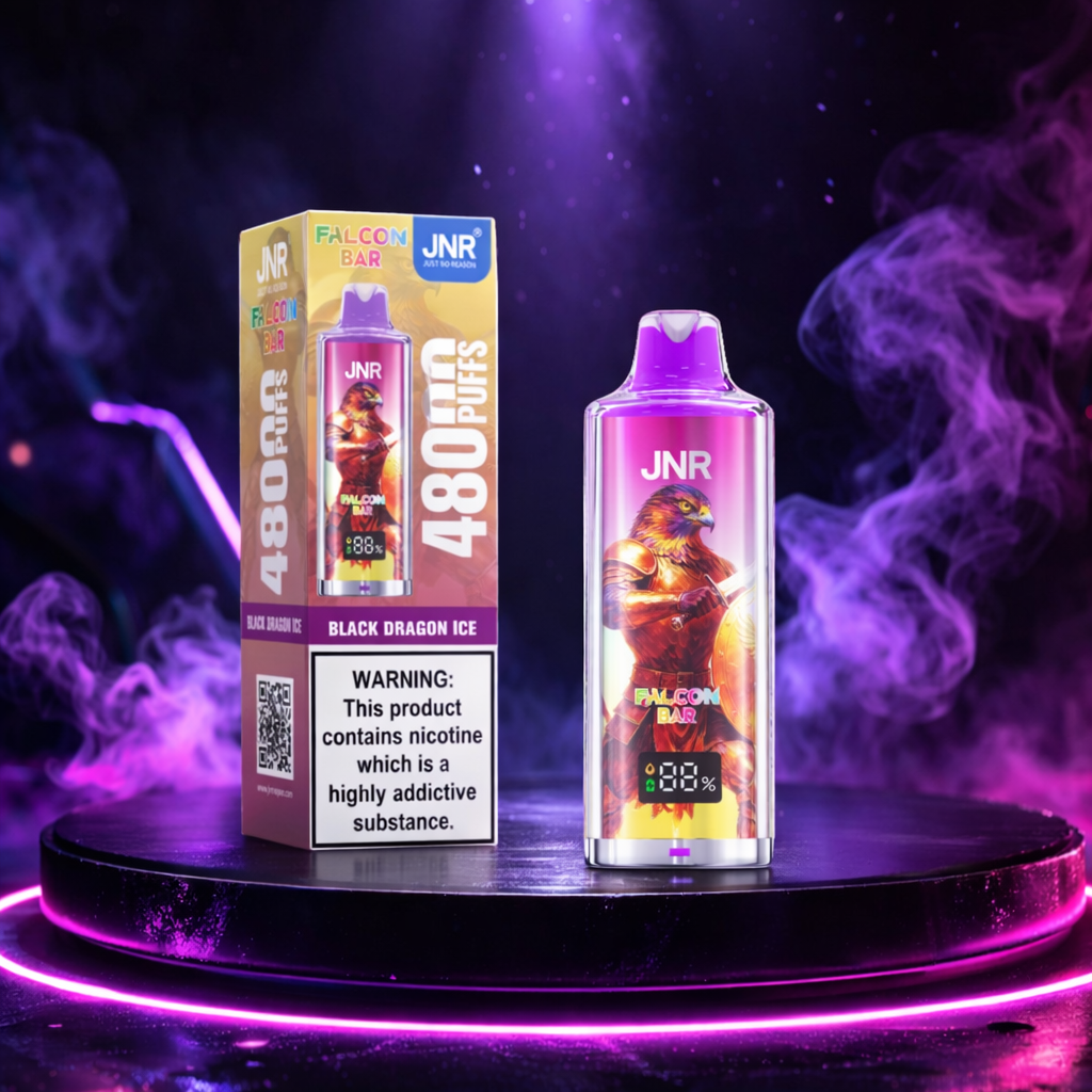JNR Falcon Bar 48K - Vaper desechable 48000 puff Black Dragon Ice sabores vaper