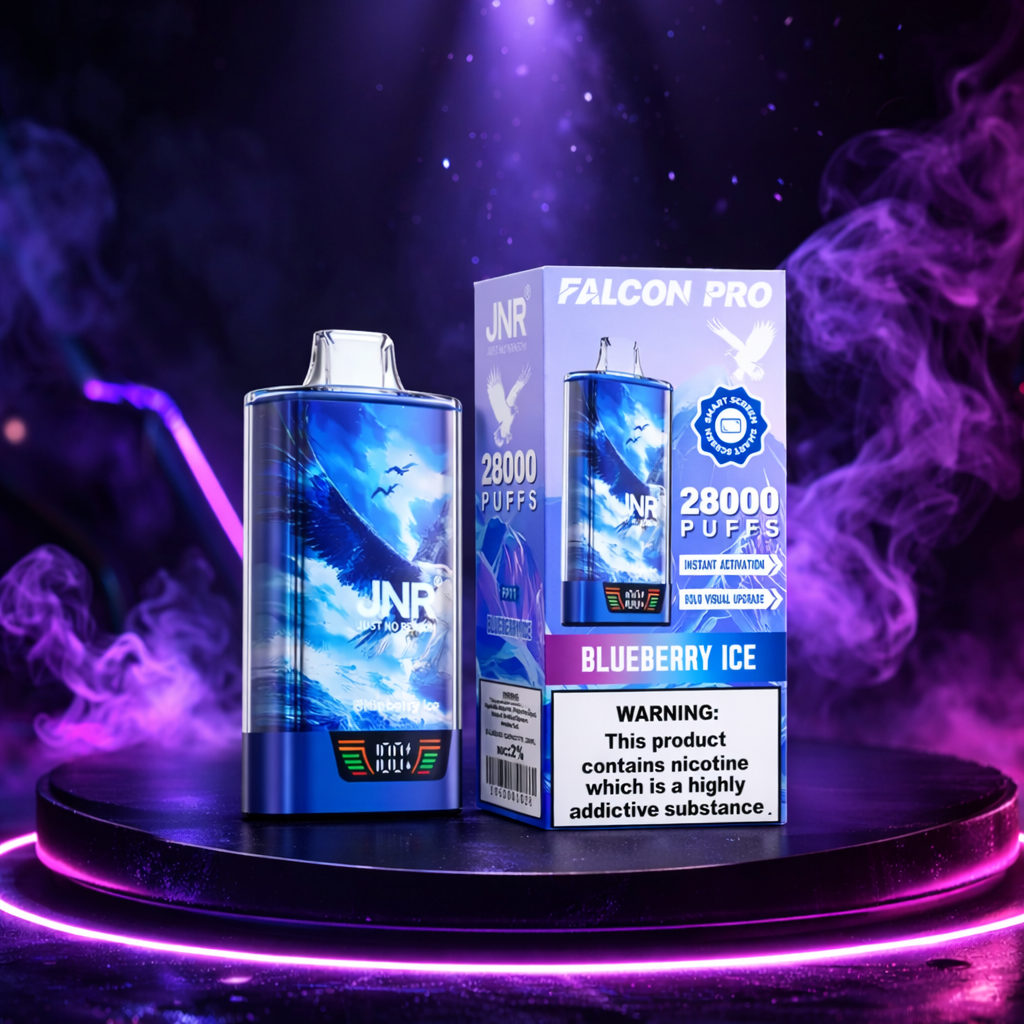 JNR Falcon Pro 28K - Cigarrillos electrónico desechable 28000 caladas Blueberry Ice